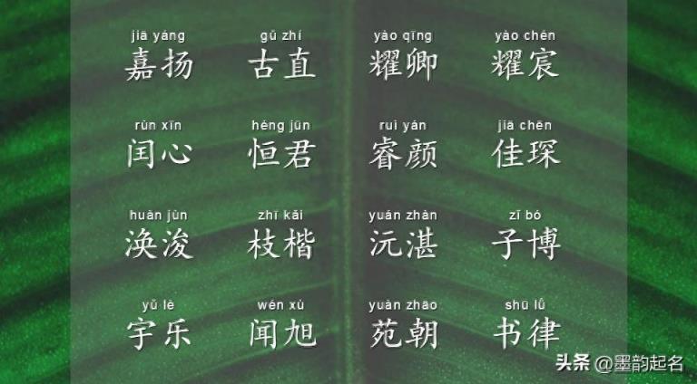 为见字如面的男孩,从诗词歌赋中取一个神采飞扬的名字