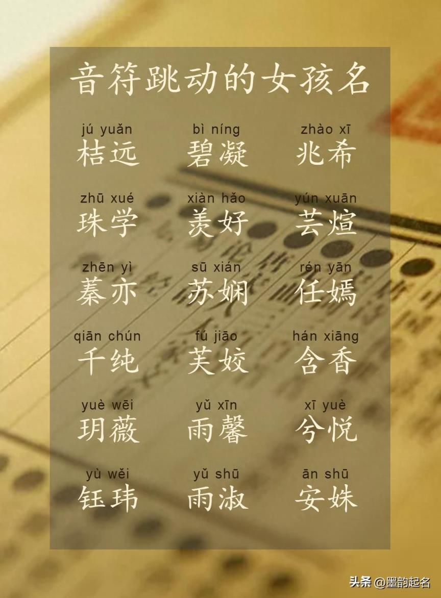 音符跳动的女孩名
