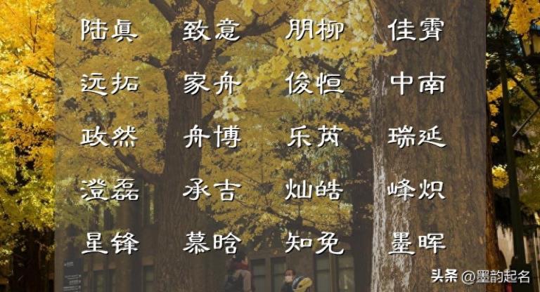 夏季最新名正言顺的男孩名字精选