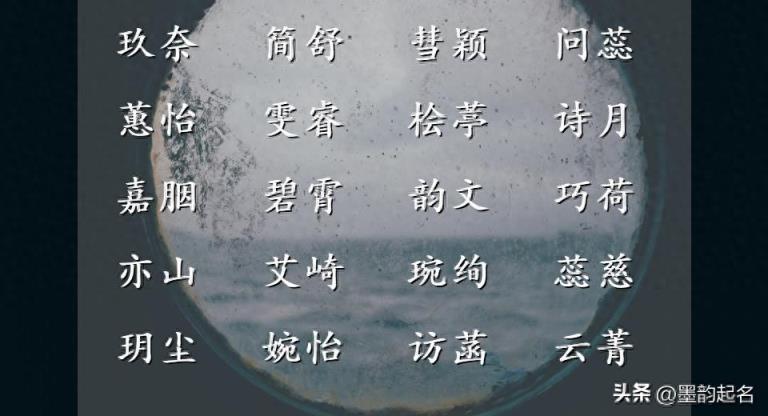 大家风范的女孩诗词名字精选