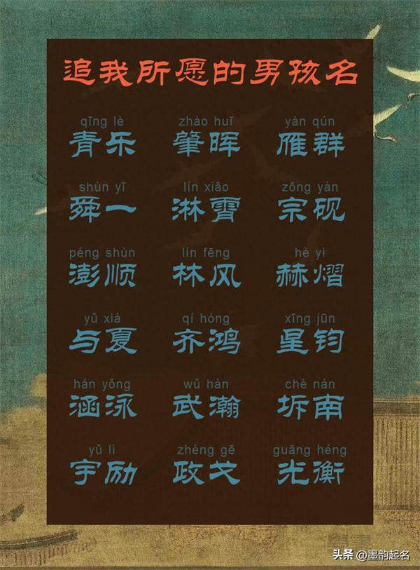 追我所愿的男孩名