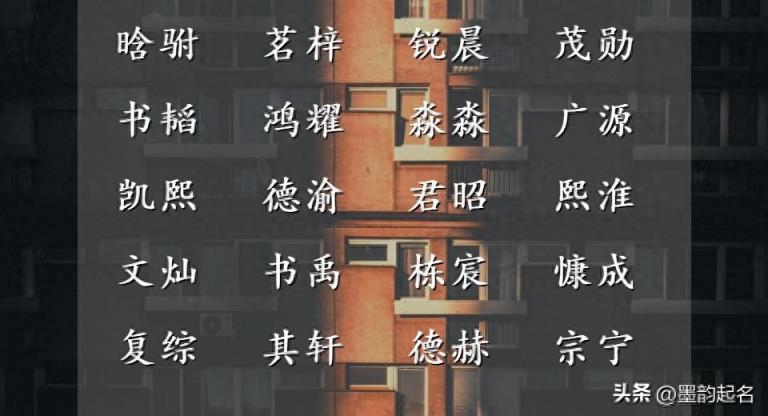 不再为名字郁闷，看看这些历久弥新名字是否喜欢