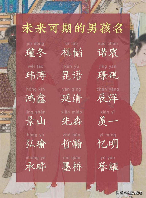 逐梦前行，未来可期的男孩名