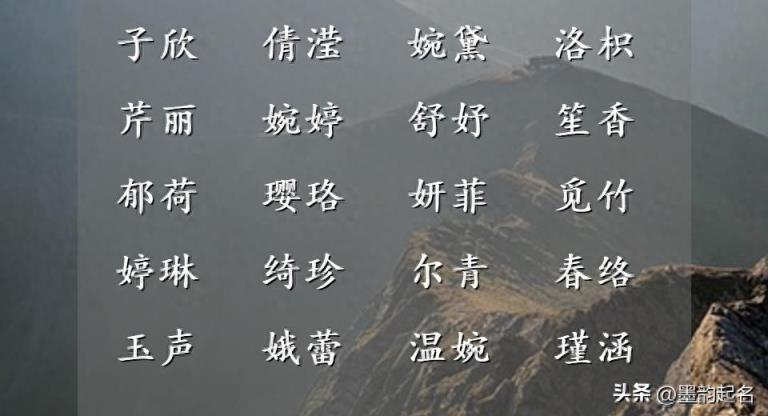 小孩取名:依照字形,起个富有文化内涵的女宝宝名