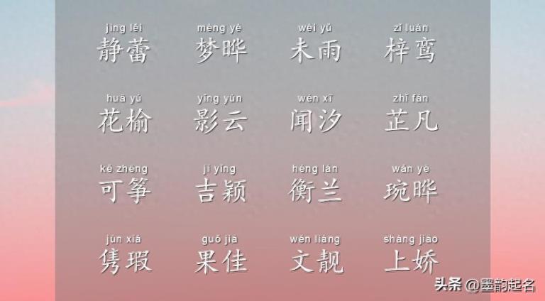 独特出众的女子名，或许可以消除您起名困扰