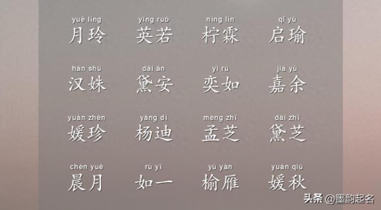 2024年诞生的女孩,静女其姝的名字大搜集