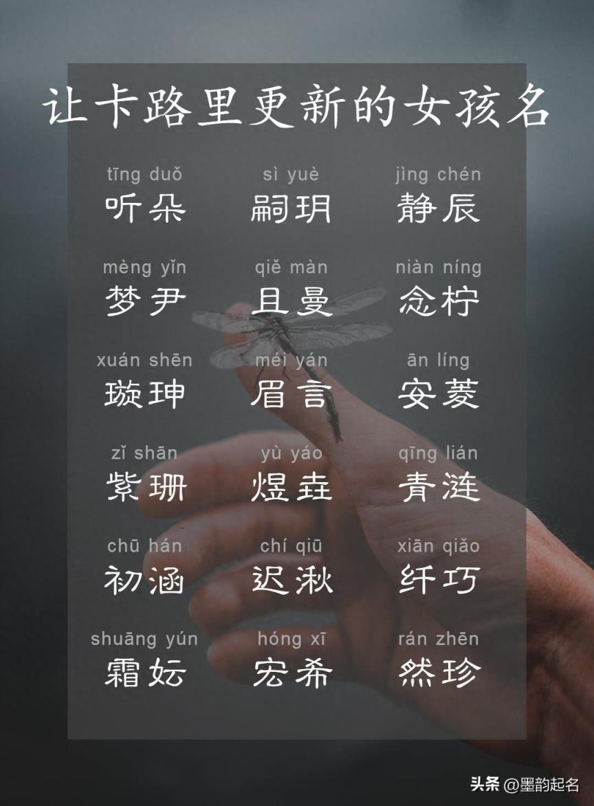 让卡路里更新的女孩名