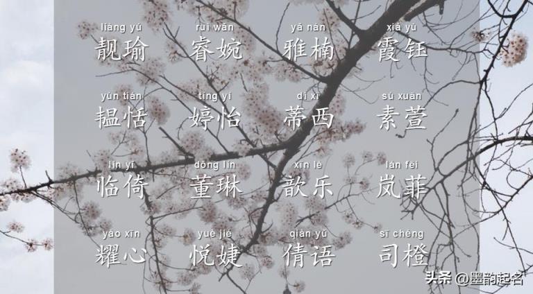 女孩名:这些稀有的古风名字,个个淡淡温存