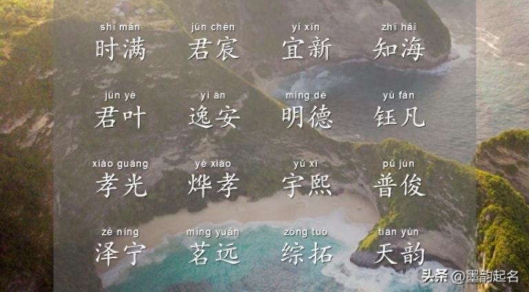 诗词起名:福气满满、言辞安定男孩名字