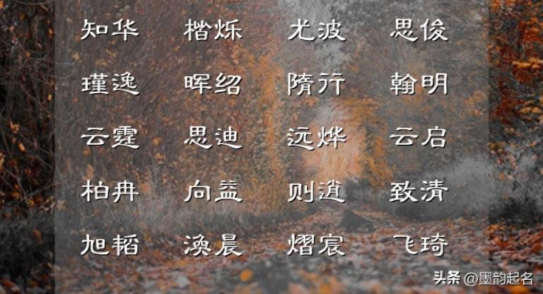 起名要慎重，用心挑选的姿容美好的名字分享
