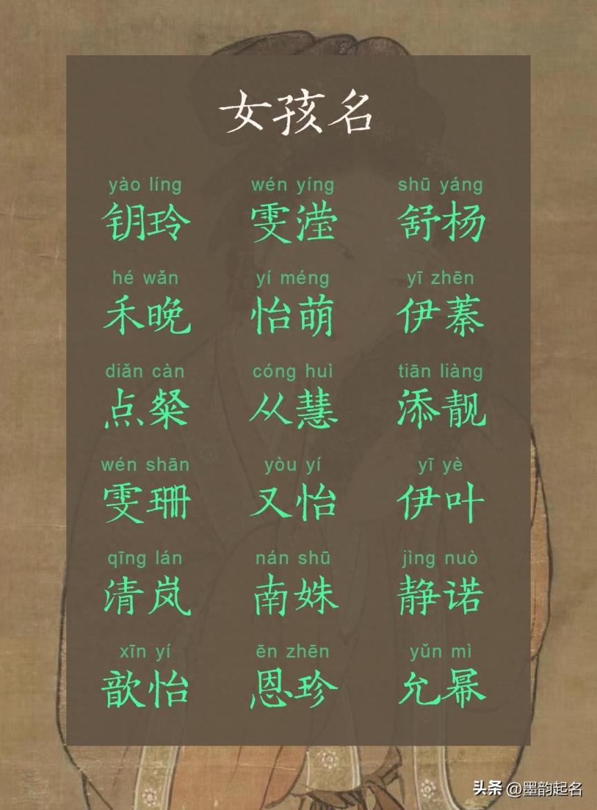 女孩独立开朗，阳光积极的名字，一听就是活力满满的元气少女名