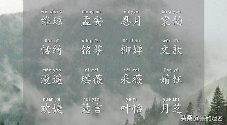 温婉恬静的女孩名字,送给快要出生的宝宝