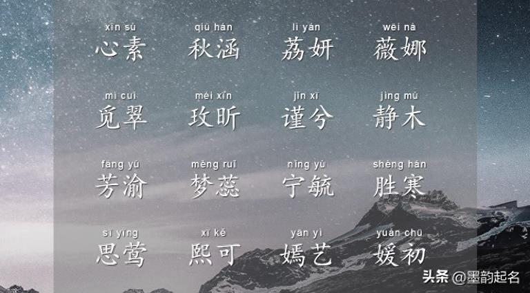 小孩取名：依照字形，起个注重命理的女孩名